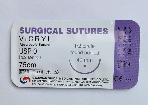Sutura cirúrgica ácida Polyglycolic